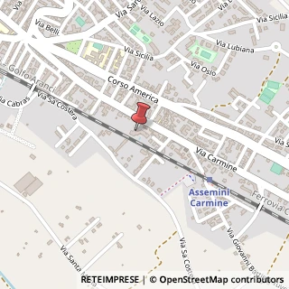 Mappa Via Carmine, 132, 09032 Assemini, Cagliari (Sardegna)