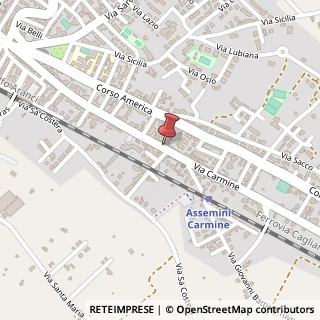 Mappa Via Carmine,  131, 09032 Assemini, Cagliari (Sardegna)