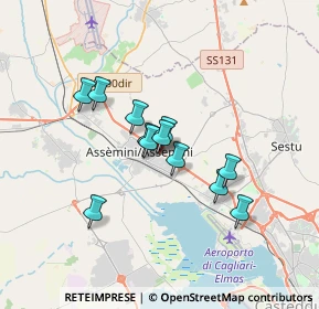Mappa CAP, 09032 Assemini CA, Italia (2.7925)
