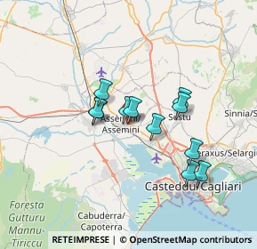 Mappa CAP, 09032 Assemini CA, Italia (5.95091)