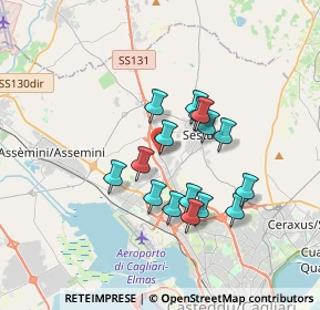 Mappa Centro Turrinoa, 09045 Sestu CA, Italia (3.09188)