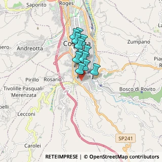 Mappa Via Lungo Busento Oberdan, 87100 Cosenza CS, Italia (1.22917)