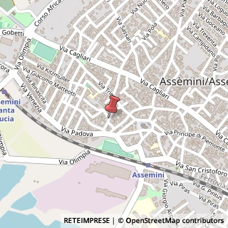 Mappa Via IV Novembre, 25, 09032 Assemini, Cagliari (Sardegna)