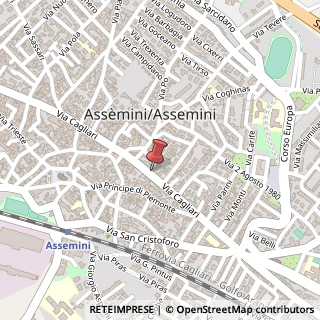 Mappa Via Cagliari, 156, 09032 Assemini, Cagliari (Sardegna)