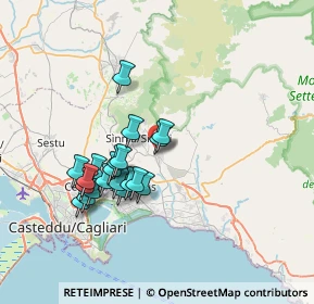 Mappa Via Milano, 09040 Maracalagonis CA, Italia (6.982)