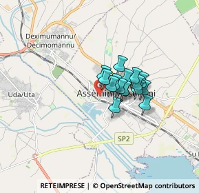 Mappa Via del Popolo, 09032 Assemini CA, Italia (1.08)