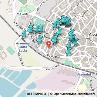 Mappa Via Ancona, 09032 Assemini CA, Italia (0.24815)