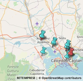 Mappa Via del Popolo, 09032 Assemini CA, Italia (8.97)