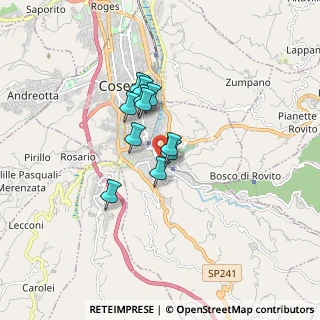 Mappa Via dei Tribunali, 87100 Cosenza CS, Italia (1.24727)