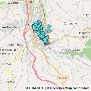 Mappa Via dei Tribunali, 87100 Cosenza CS, Italia (1.3065)