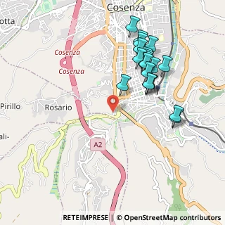 Mappa Via Francesco Corsonello, 87100 Cosenza CS, Italia (1.082)