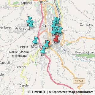 Mappa Via Francesco Corsonello, 87100 Cosenza CS, Italia (1.53769)