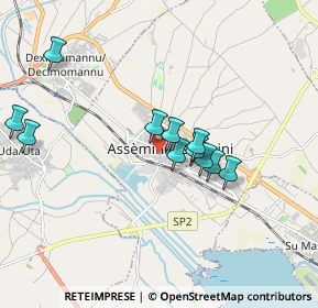 Mappa Via Guglielmo Oberdan, 09032 Assemini CA, Italia (1.74364)