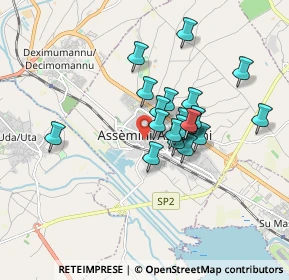 Mappa Via Guglielmo Oberdan, 09032 Assemini CA, Italia (1.4625)