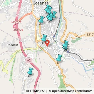 Mappa Via Grotte San Francesco D'Assisi, 87100 Cosenza CS, Italia (1.18182)