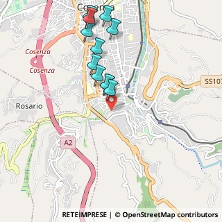 Mappa Via Grotte San Francesco D'Assisi, 87100 Cosenza CS, Italia (1.10091)