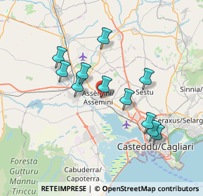 Mappa Via Kennedy, 09032 Assemini CA, Italia (7.04455)