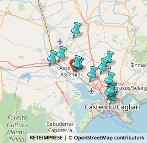 Mappa Via Kennedy, 09032 Assemini CA, Italia (6.435)