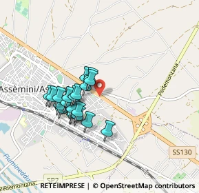Mappa Via Madrid, 09032 Assemini CA, Italia (0.7765)
