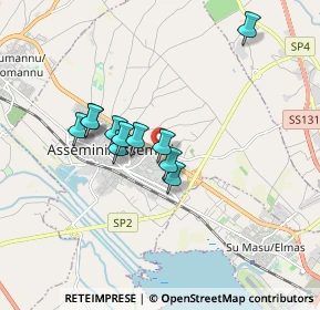 Mappa Via Madrid, 09032 Assemini CA, Italia (1.50909)