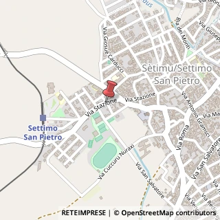 Mappa Via Stazione, 84, 09040 Settimo San Pietro, Cagliari (Sardegna)