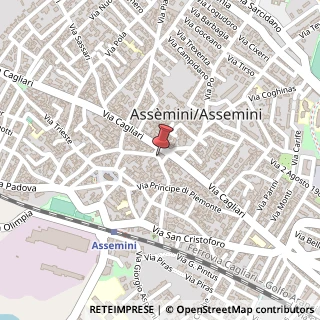 Mappa Via Garibaldi, 61, 09032 Assemini, Cagliari (Sardegna)