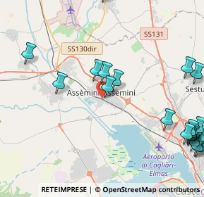 Mappa Via Loru, 09032 Assemini CA, Italia (6.4435)