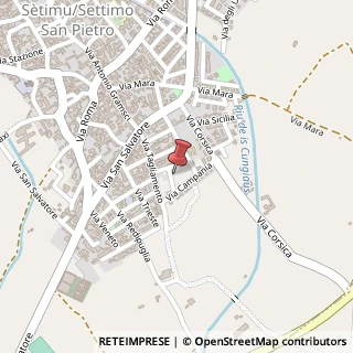 Mappa Via Basilicata, 5, 09040 Settimo San Pietro, Cagliari (Sardegna)