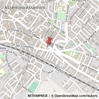Mappa Via Cagliari, 3, 09032 Assemini, Cagliari (Sardegna)