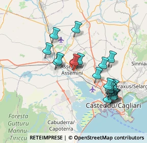 Mappa Piazzale Rio Sa Nuxedda, 09032 Assemini CA, Italia (7.9375)
