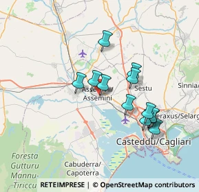 Mappa Piazzale Rio Sa Nuxedda, 09032 Assemini CA, Italia (6.73833)