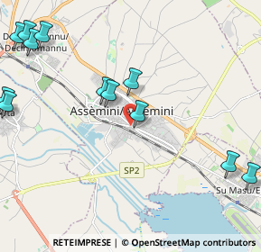 Mappa Piazzale Rio Sa Nuxedda, 09032 Assemini CA, Italia (3.04333)