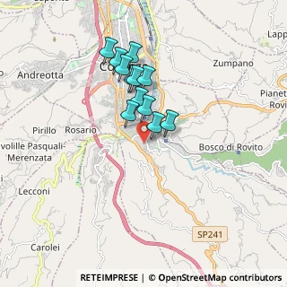 Mappa Via del Castello, 87100 Cosenza CS, Italia (1.5325)
