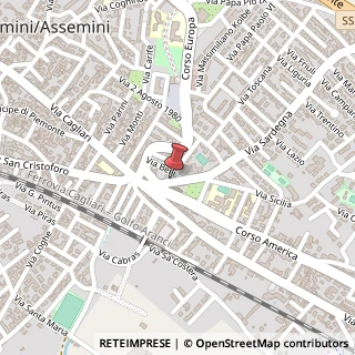 Mappa Via Sardegna, 11, 09032 Assemini, Cagliari (Sardegna)