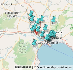 Mappa 09032 Assemini CA, Italia (10.69778)
