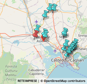 Mappa 09032 Assemini CA, Italia (8.9355)