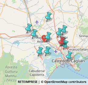 Mappa 09032 Assemini CA, Italia (6.57667)