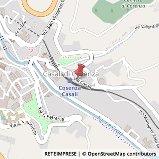 Mappa Via Casali, 92, 87100 Cosenza CS, Italia, 87100 Cosenza, Cosenza (Calabria)