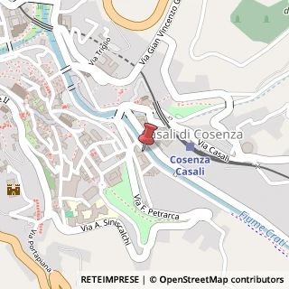 Mappa Via Lungo Crati Dante Alighieri, 7, 87100 Cosenza, Cosenza (Calabria)