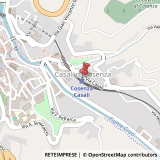 Mappa Via Casali, 87100 Cosenza, Cosenza (Calabria)