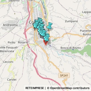 Mappa Piazza Parrasio Giano, 87100 Cosenza CS, Italia (1.45)