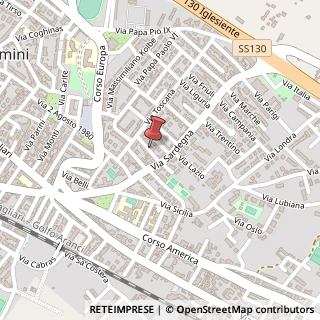 Mappa Via Abruzzi, 8, 09032 Assemini, Cagliari (Sardegna)
