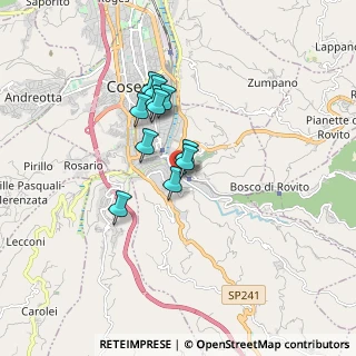 Mappa Via Spirito Santo, 87100 Cosenza CS, Italia (1.33545)