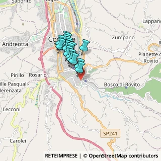 Mappa Via Spirito Santo, 87100 Cosenza CS, Italia (1.532)