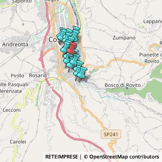 Mappa Via Spirito Santo, 87100 Cosenza CS, Italia (1.483)