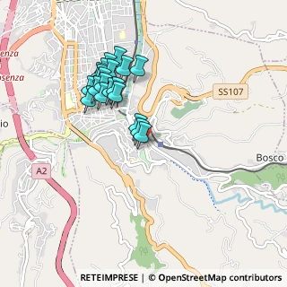 Mappa Via Spirito Santo, 87100 Cosenza CS, Italia (0.921)