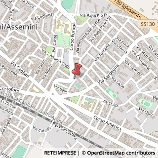 Mappa Via Basilicata, 19, 09032 Assemini, Cagliari (Sardegna)