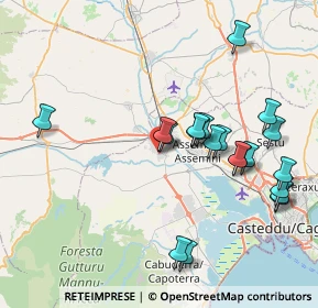 Mappa Via Sassari, 09010 Uta CA, Italia (8.959)