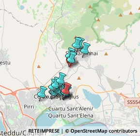 Mappa Via San Salvatore, 09040 Settimo San Pietro CA, Italia (3.09222)