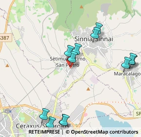 Mappa Via San Salvatore, 09040 Settimo San Pietro CA, Italia (2.61417)